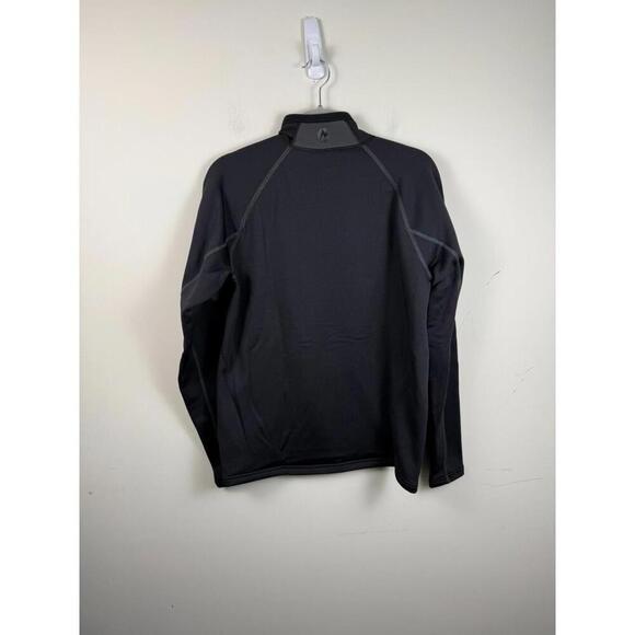 Marmot Stretch Fleece 1/2 Zip Jacket Mens Size Medium Black Pullover Long Sleeve - Picture 5 of 8